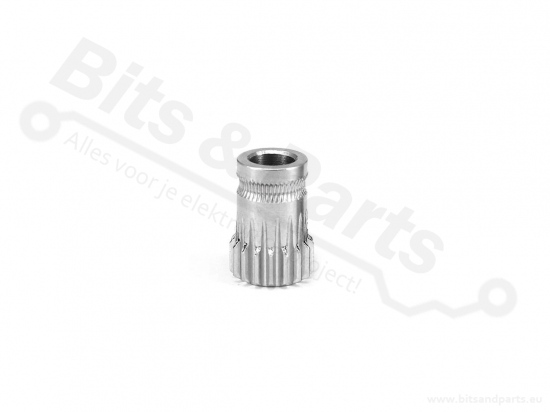Extruder drive gear wheel without grub screw for Bondtech dual drive